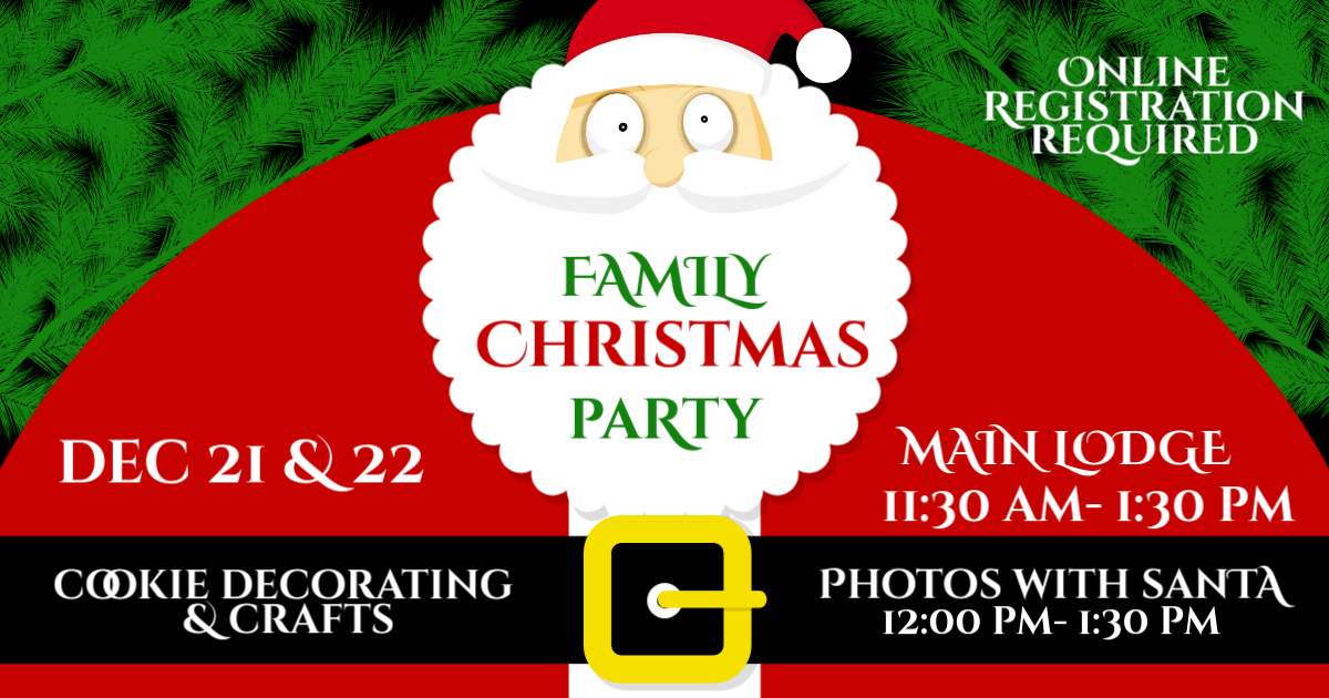 Family xmas party poster